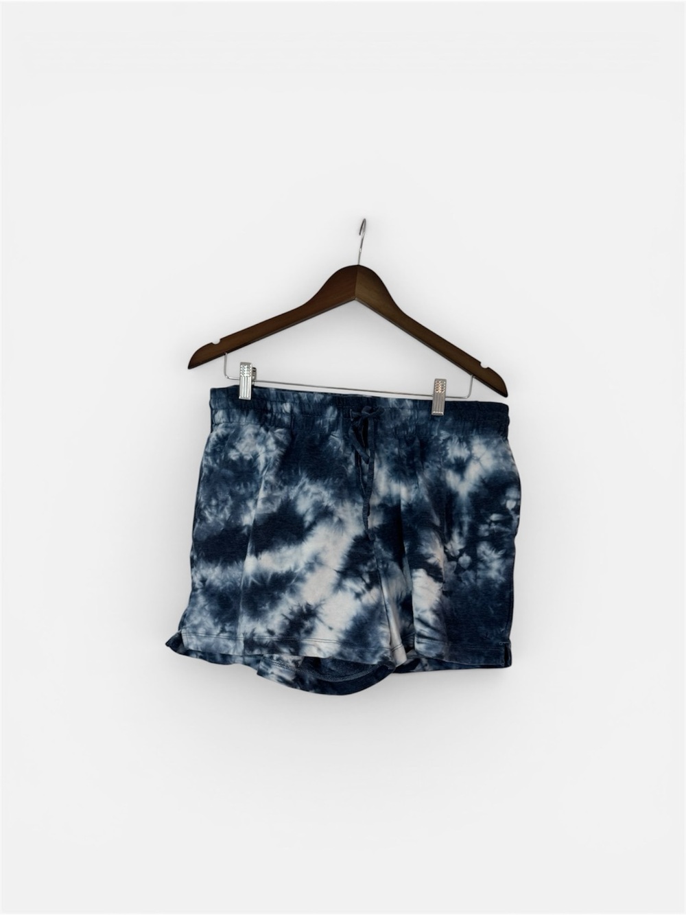 Danskin Blue and White Tie-Dye Lounge Shorts
